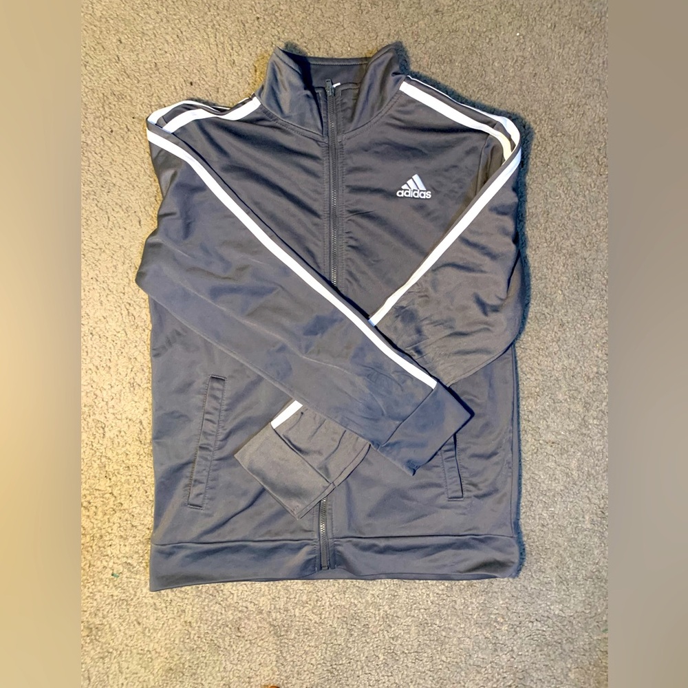 Gray Adidas Sweat Jacket